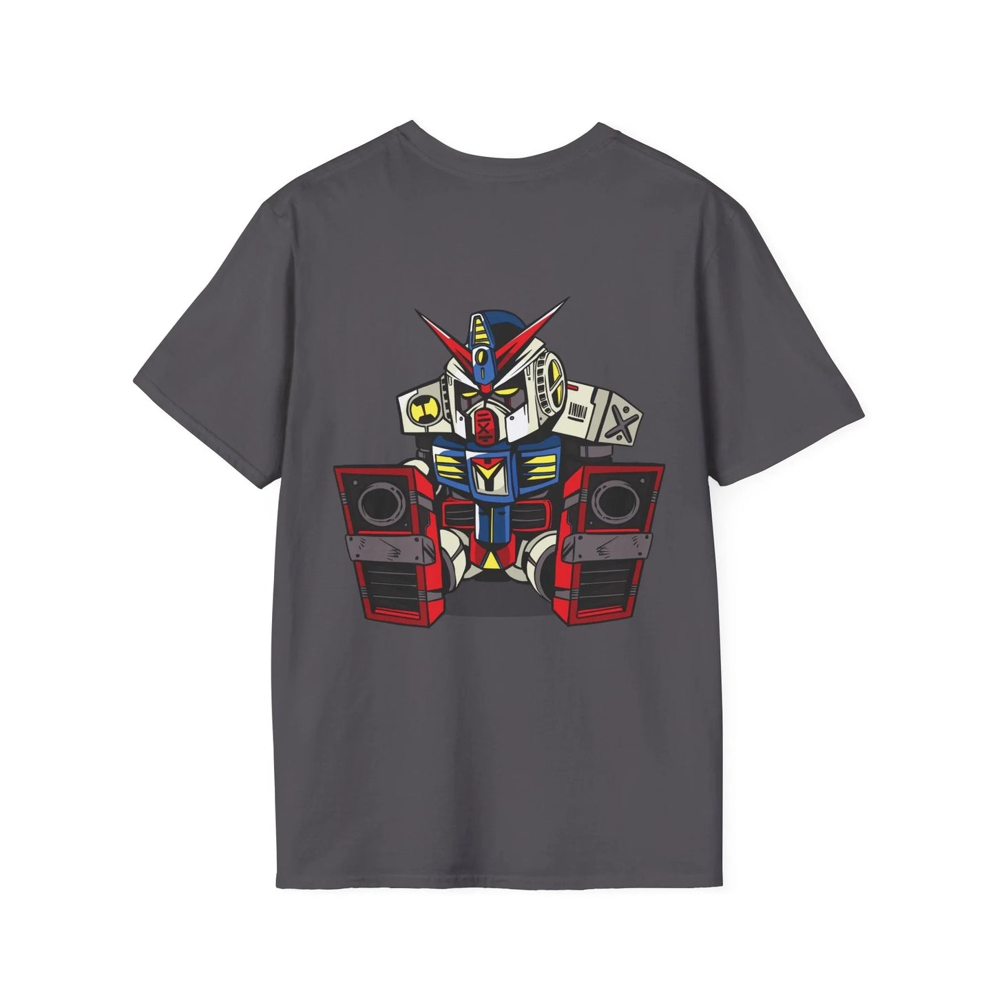 Sleepy Robot - Anime World - Unisex T-Shirt - Back Print - STREET STYLE