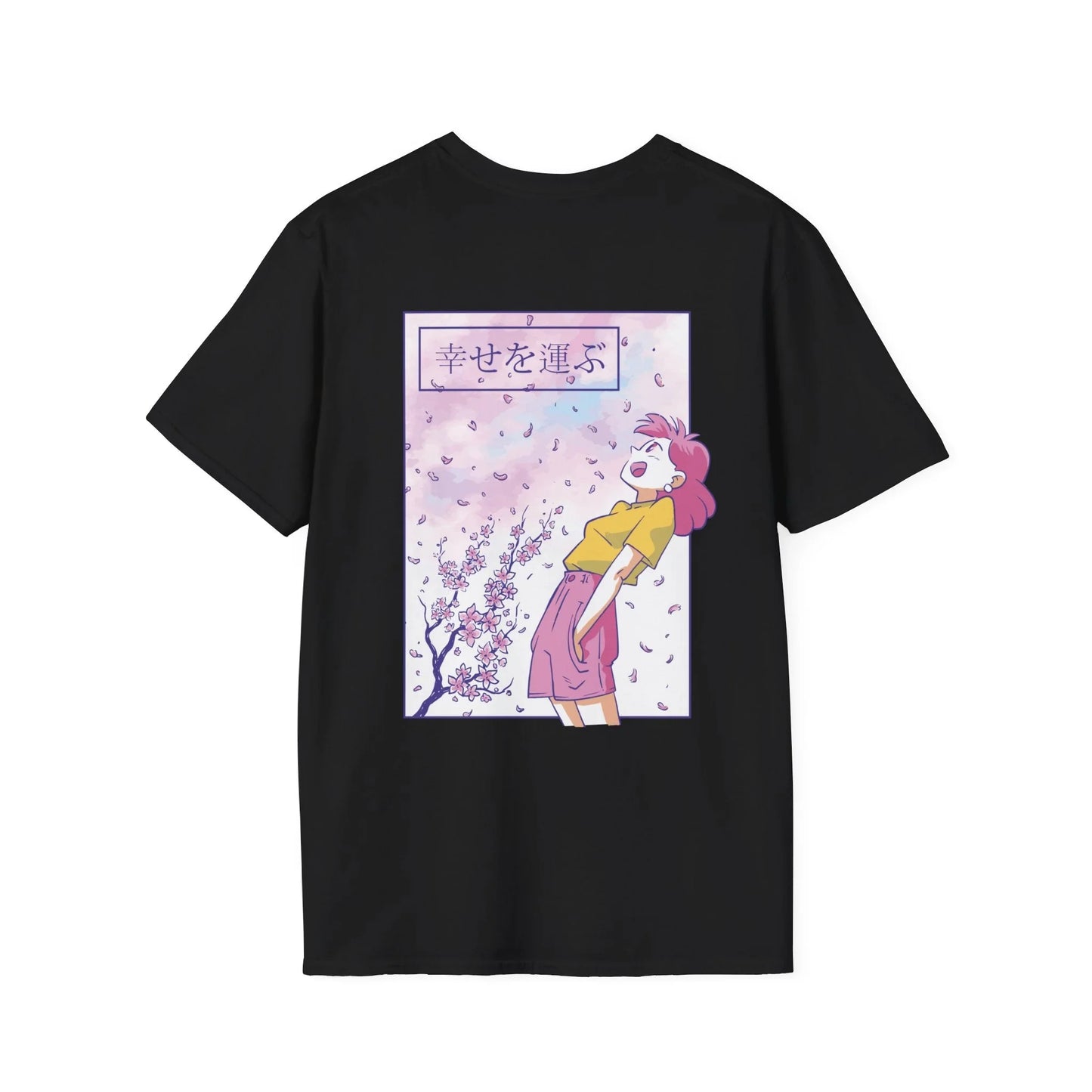 Anime Girl Sakura - Anime World - Unisex T-Shirt - Back Print - STREET STYLE