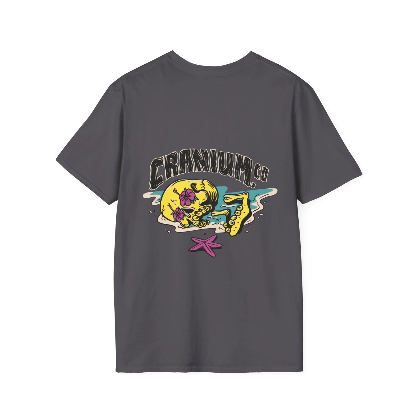 Cranium Co - Summer Skulls - Unisex T-Shirt - Back Print - STREET STYLE