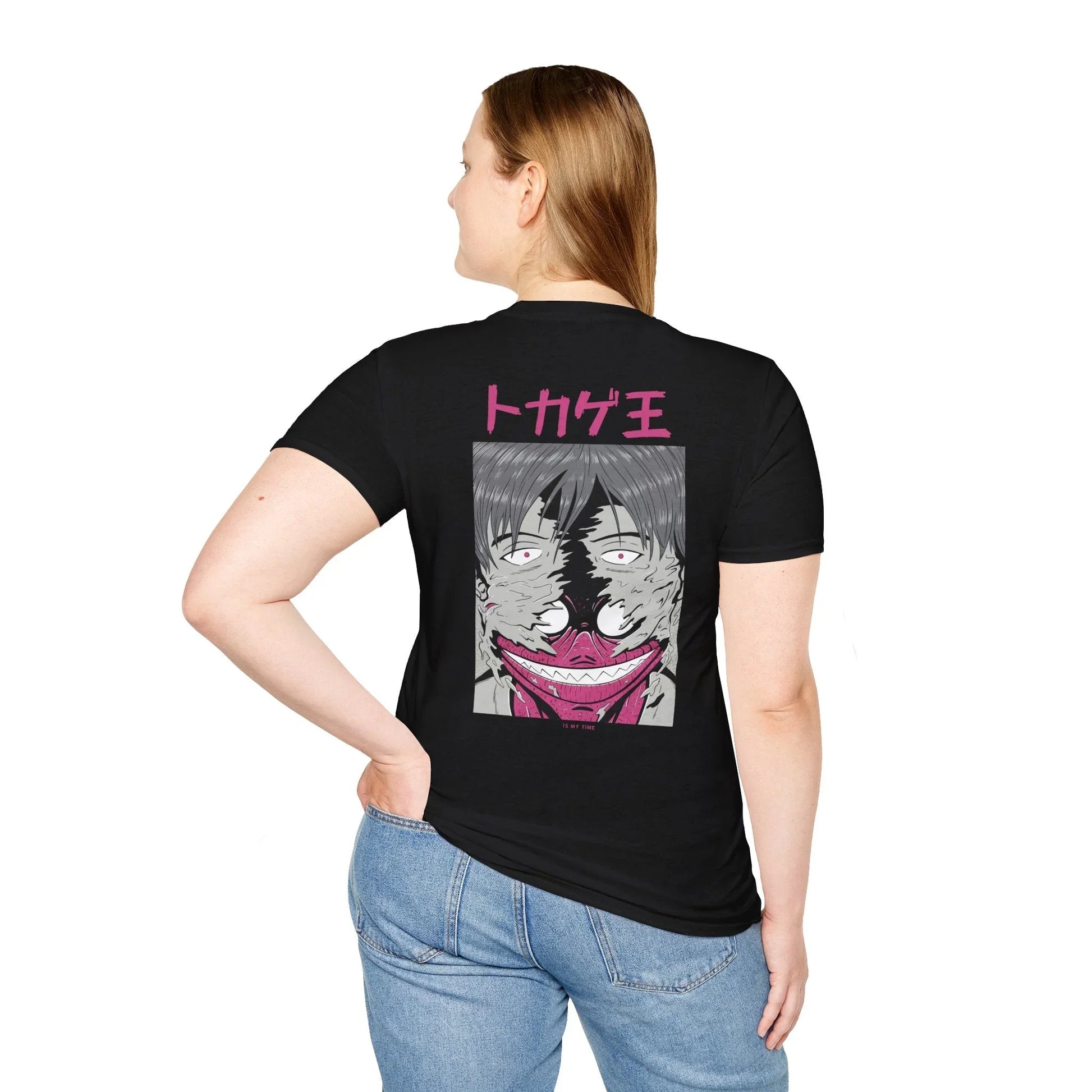 Is my Time - Japanese Horror - Unisex T-Shirt - Back Print - STREET STYLE