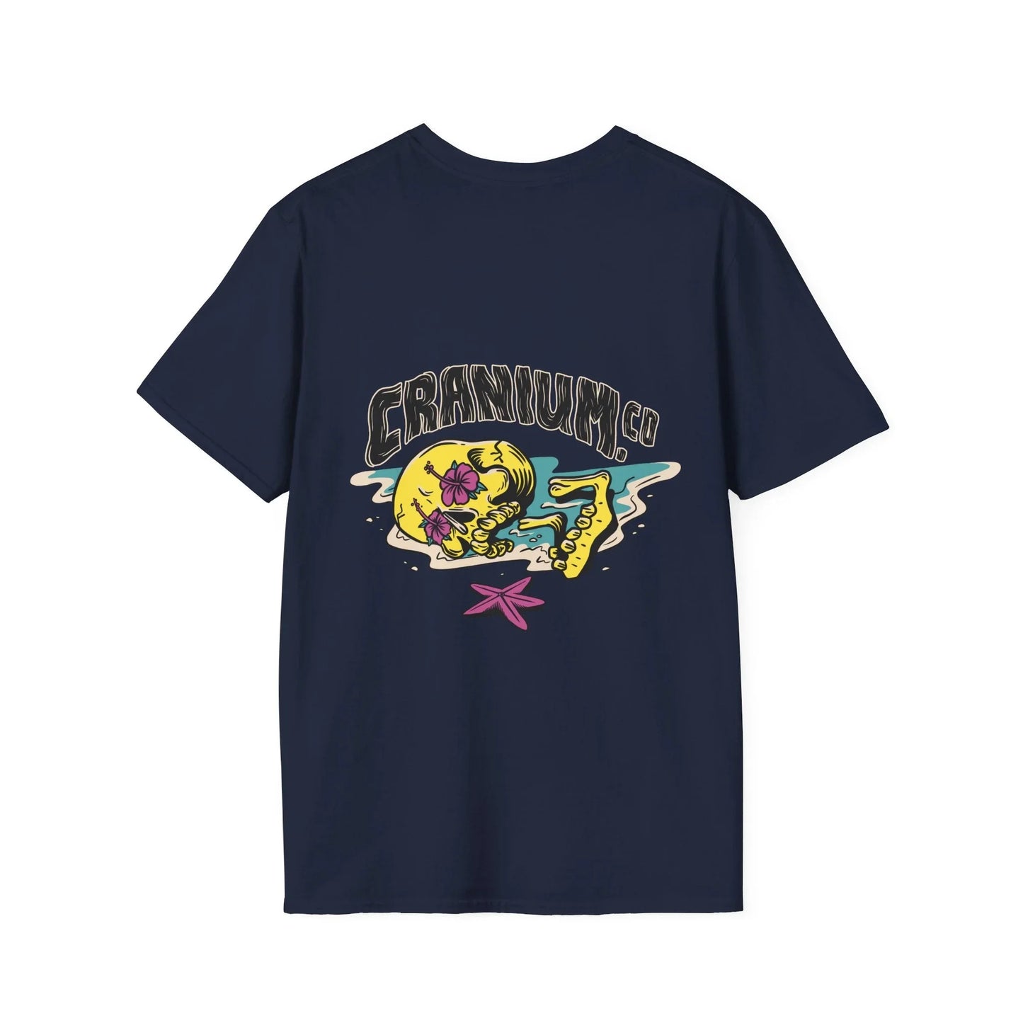 Cranium Co - Summer Skulls - Unisex T-Shirt - Back Print - STREET STYLE