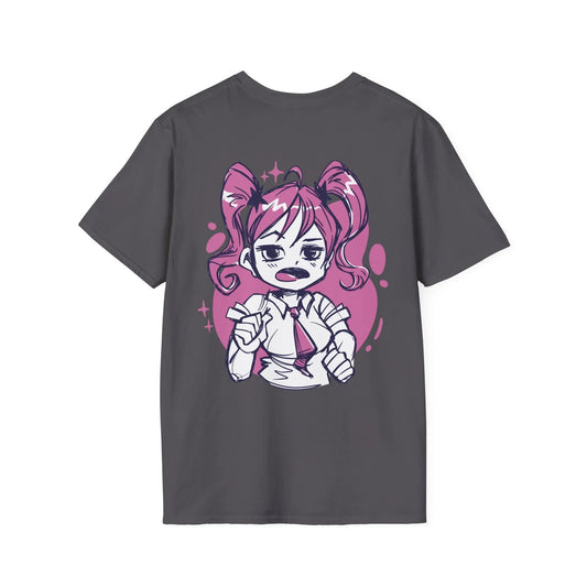 Anime Girl sketched - Anime World - Unisex T-Shirt - Back Print - STREET STYLE