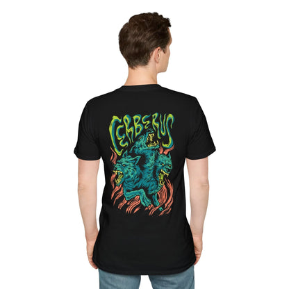Cerberus - Greek Mythology - Unisex T-Shirt - Back Print - STREET STYLE