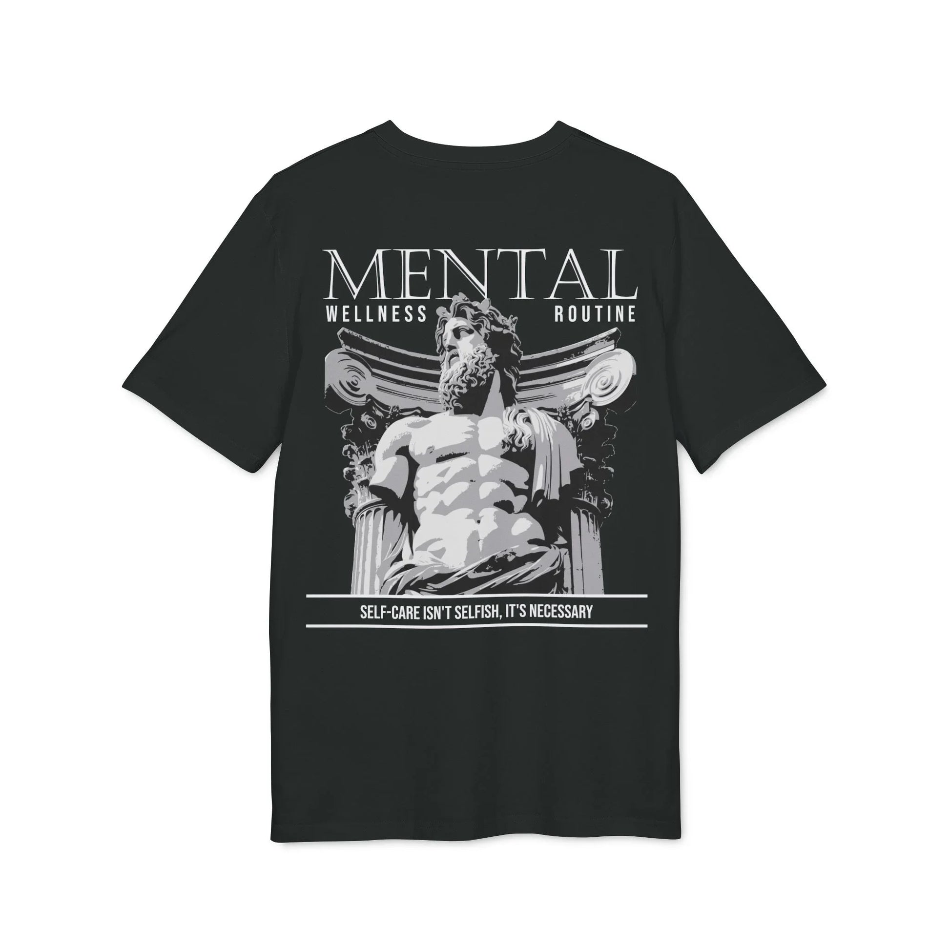 Mental Wellness Routine - Gods Way - Premium Bio Unisex T-Shirt - Back Print - STREET STYLE