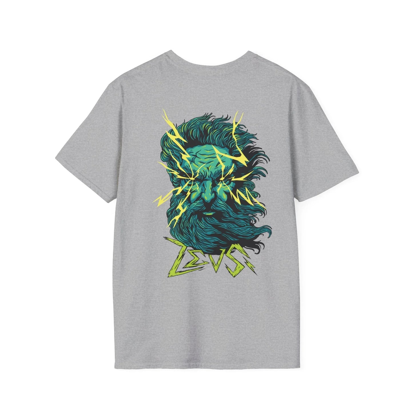Zeus - Greek Mythology - Unisex T-Shirt - Back Print - STREET STYLE