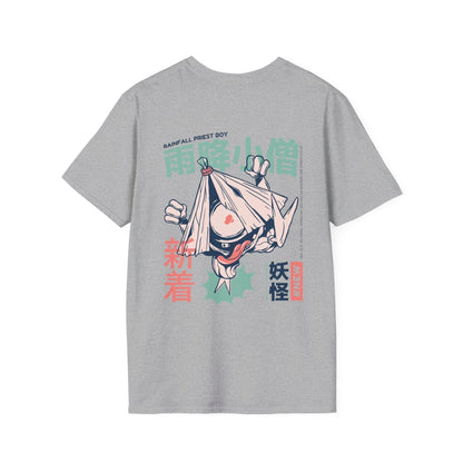 Amefuri Kozo - Japanese Yokai - Unisex T-Shirt - Back Print - STREET STYLE