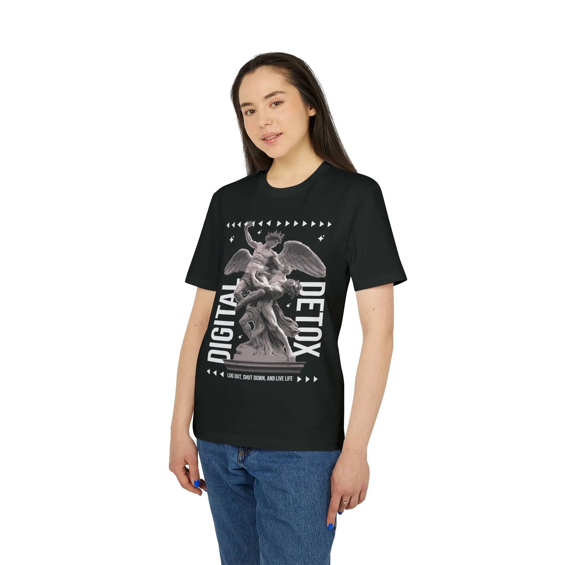 Digital Detox - Gods Way - Premium Bio Unisex T-Shirt - Front Print - STREET STYLE