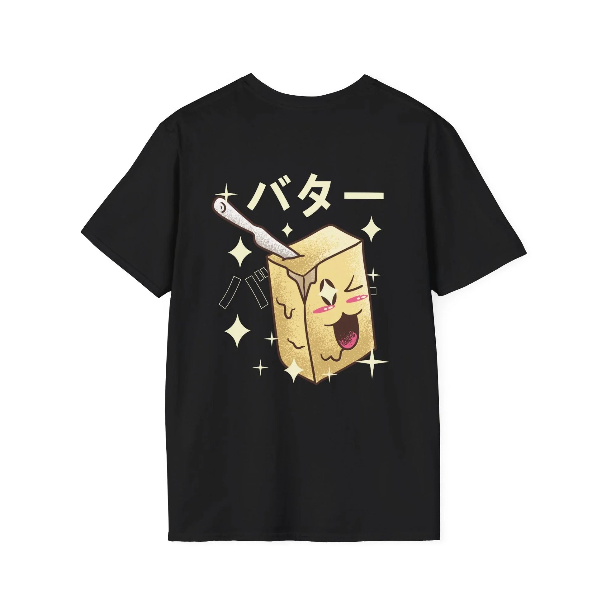 Butter - Kawaii Character - Unisex T-Shirt - Back Print - STREET STYLE