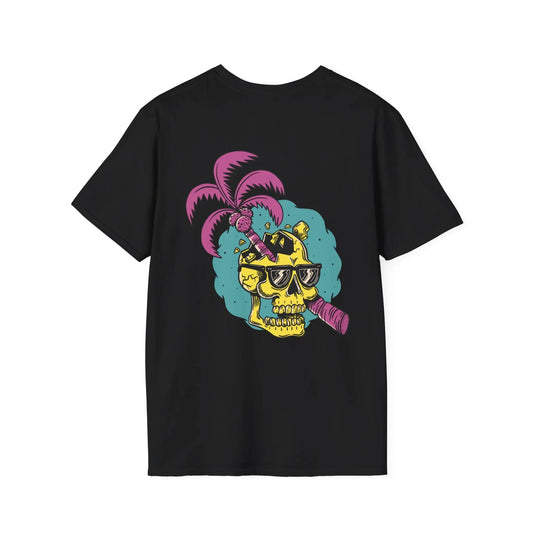Skull Cracking - Summer Skulls - Unisex T-Shirt - Back Print - STREET STYLE