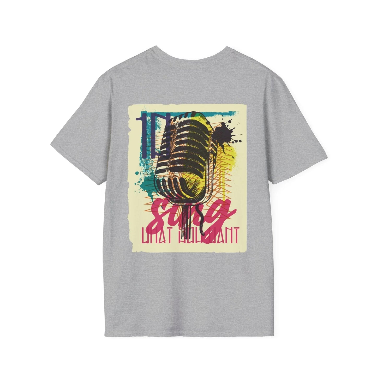 Microphone - Urban Graffiti - Unisex T-Shirt - Back Print - STREET STYLE