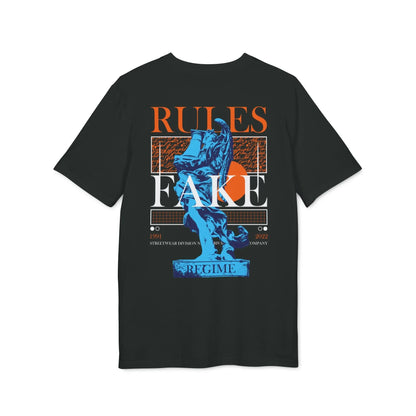 Rules Fake - Gods Way - Premium Bio Unisex T-Shirt - Back Print - STREET STYLE