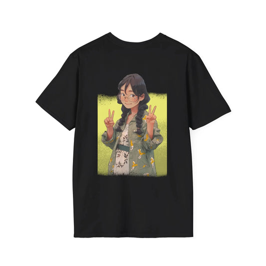 Anime Peace - Anime World - Unisex T-Shirt - Back Print - STREET STYLE