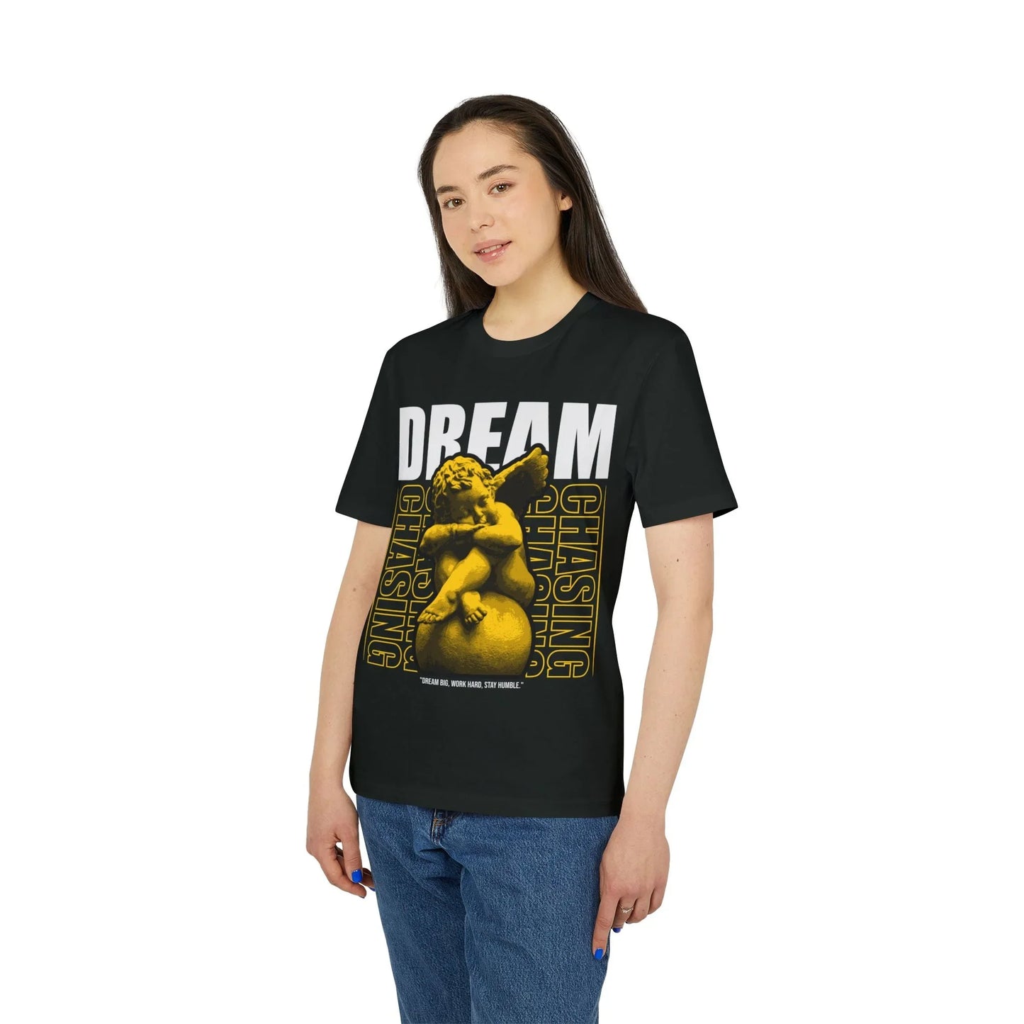 Dream chasing - Gods Way - Premium Bio Unisex T-Shirt - Front Print - STREET STYLE