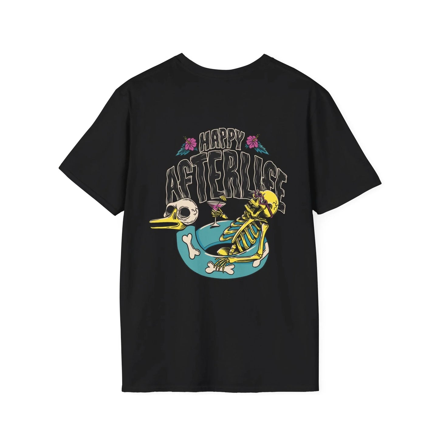 Happy Afterlife - Summer Skulls - Unisex T-Shirt - Back Print - STREET STYLE