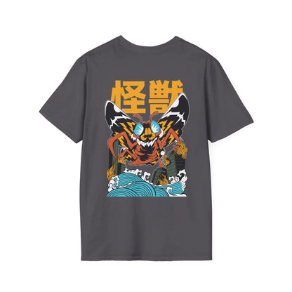 Moth - Kaiju Monster - Unisex T-Shirt - Back Print - STREET STYLE