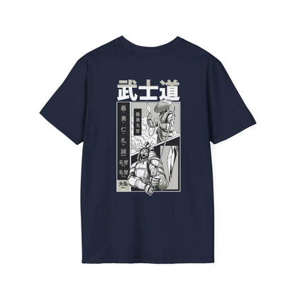 Two Fight - Samurai Manga - Unisex T-Shirt - Back Print - STREET STYLE