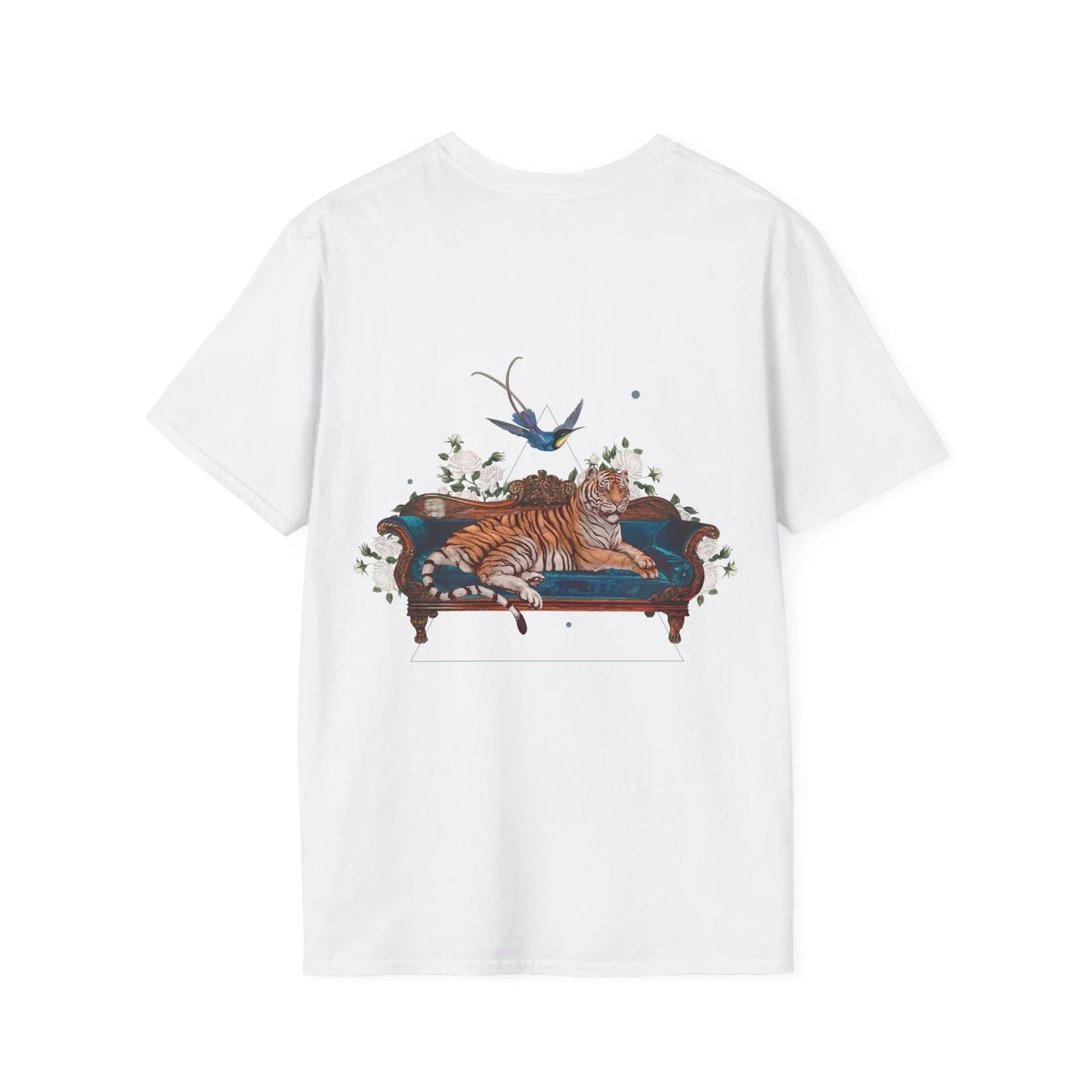 Tiger - Quirky Collage - Unisex T-Shirt - Back Print - STREET STYLE