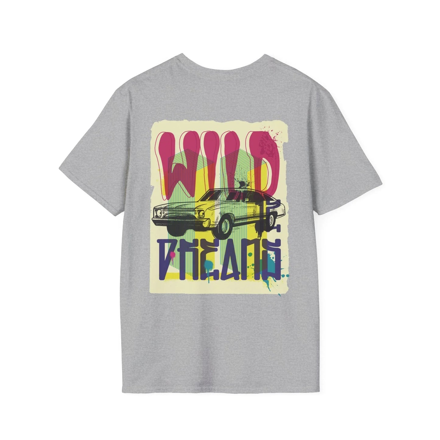 Tuning Car - Urban Graffiti - Unisex T-Shirt - Back Print - STREET STYLE