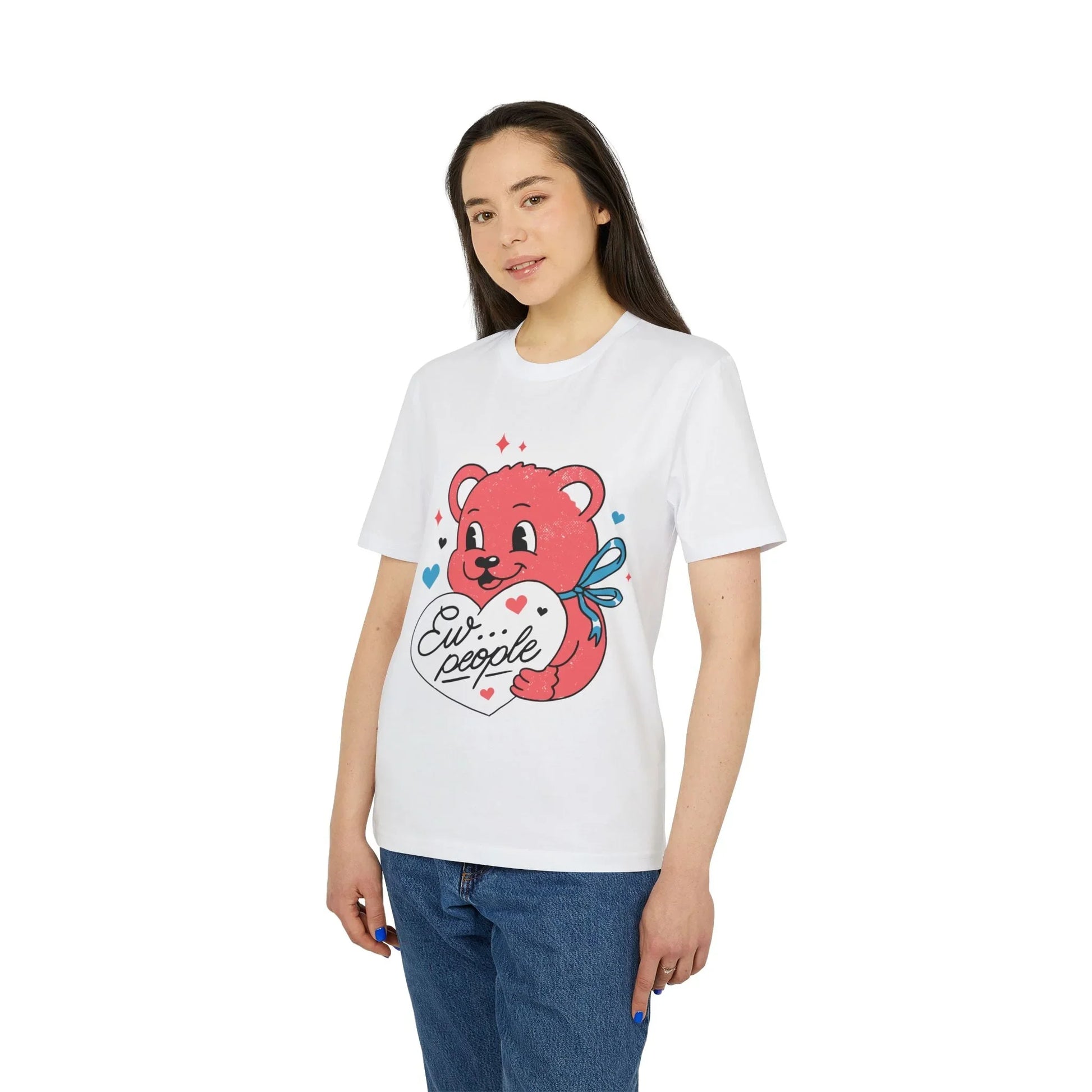 Ew... people - Antisocial Retro - Premium Bio Unisex T-Shirt - Front Print - STREET STYLE