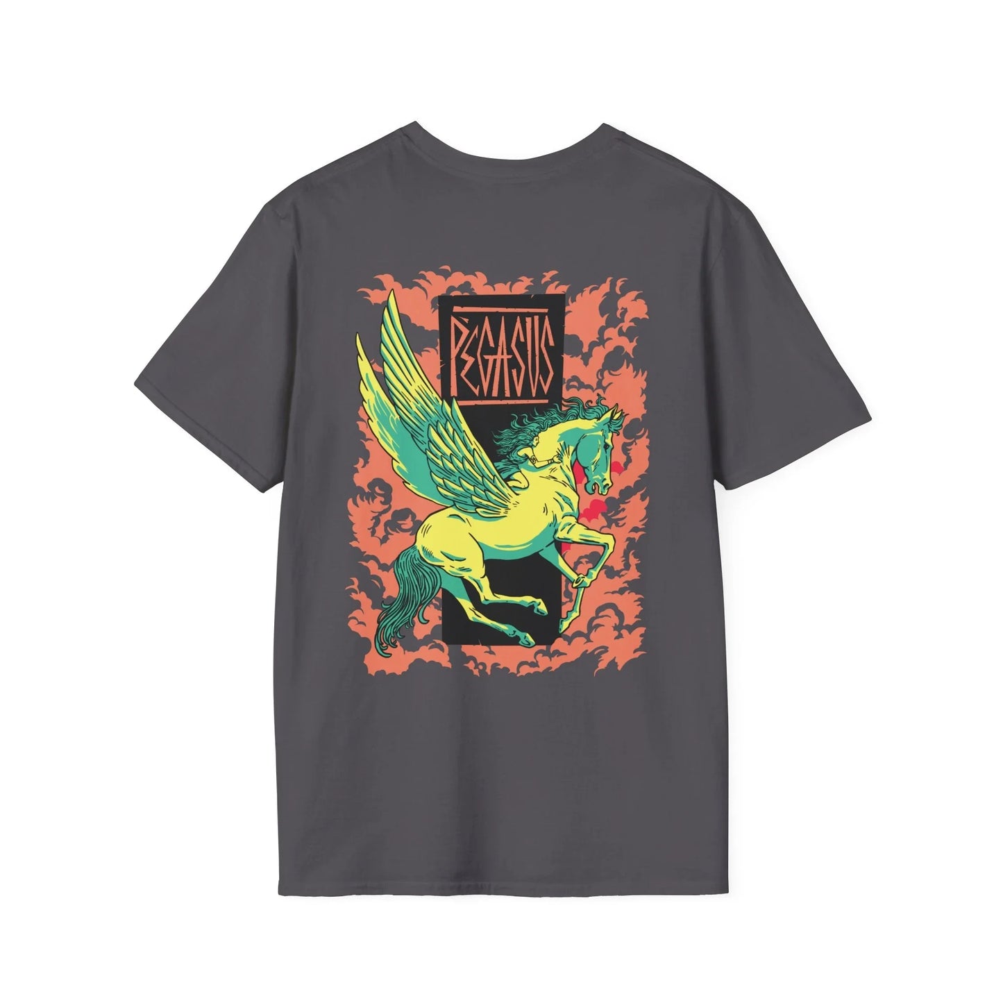 Pegasus - Greek Mythology - Unisex T-Shirt - Back Print - STREET STYLE