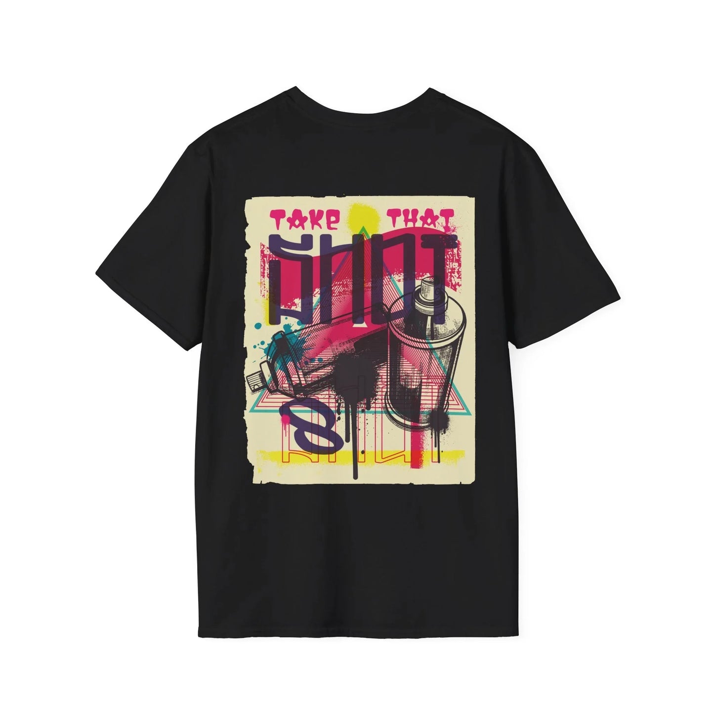 Spray Paint - Urban Graffiti - Unisex T-Shirt - Back Print - STREET STYLE