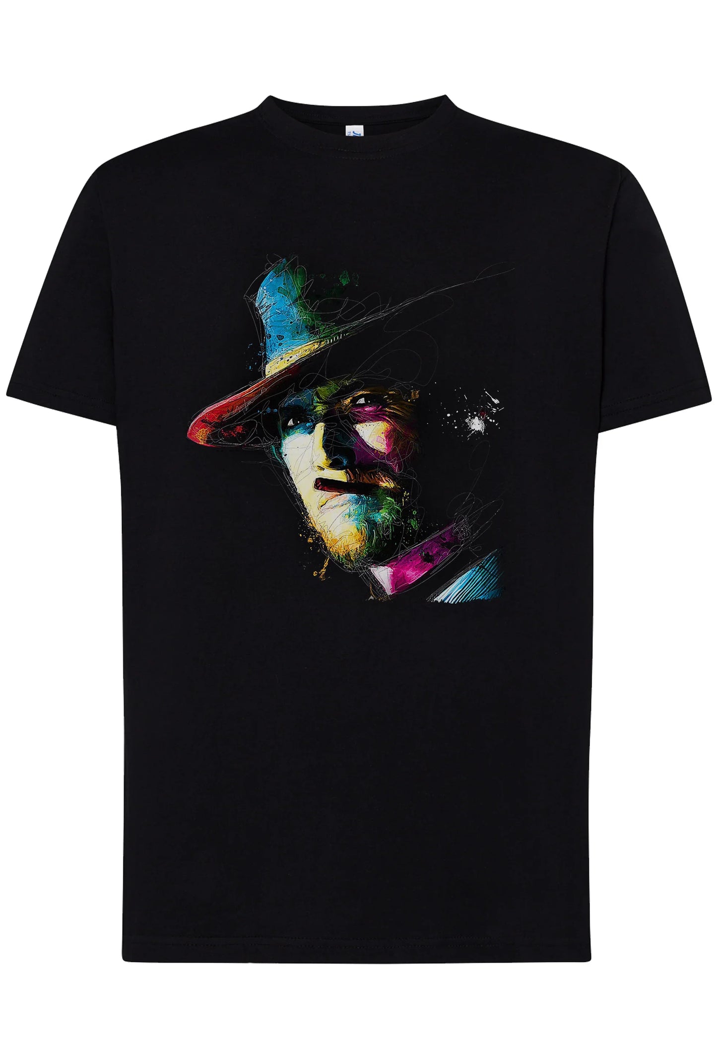 Clint Eastwood Color Cinema Film 18-20-22 T-shirt Urban Men Uomo 100% Cotone Pettinato JK - STREET STYLE