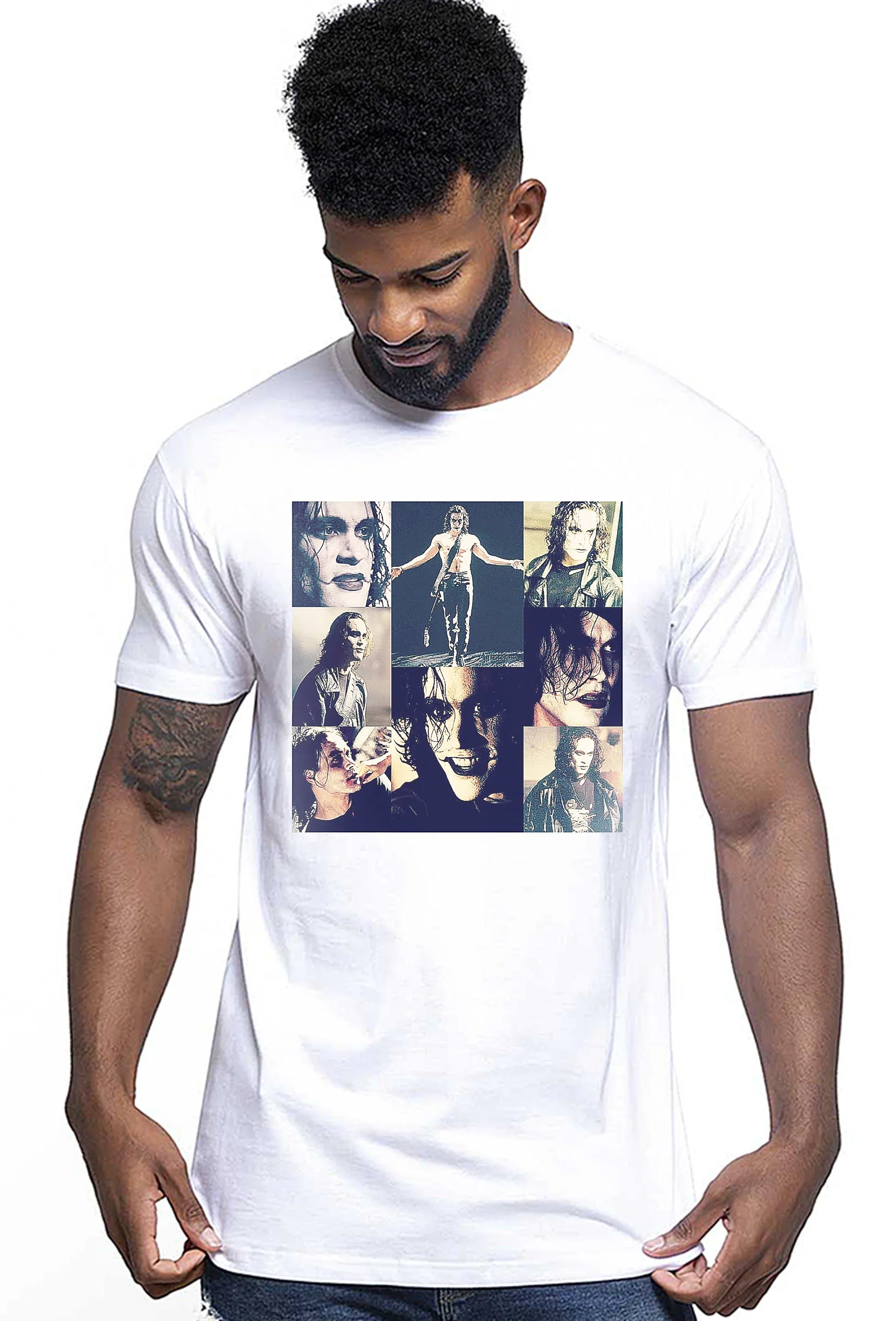 Quad Crow 1 Cinema Film 18-200-1 T-shirt Urban Men Uomo 100% Cotone Pettinato JK - STREET STYLE