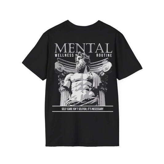 Mental Wellness Routine - Streetwear - Gods Way - Unisex T-Shirt - Back Print - STREET STYLE