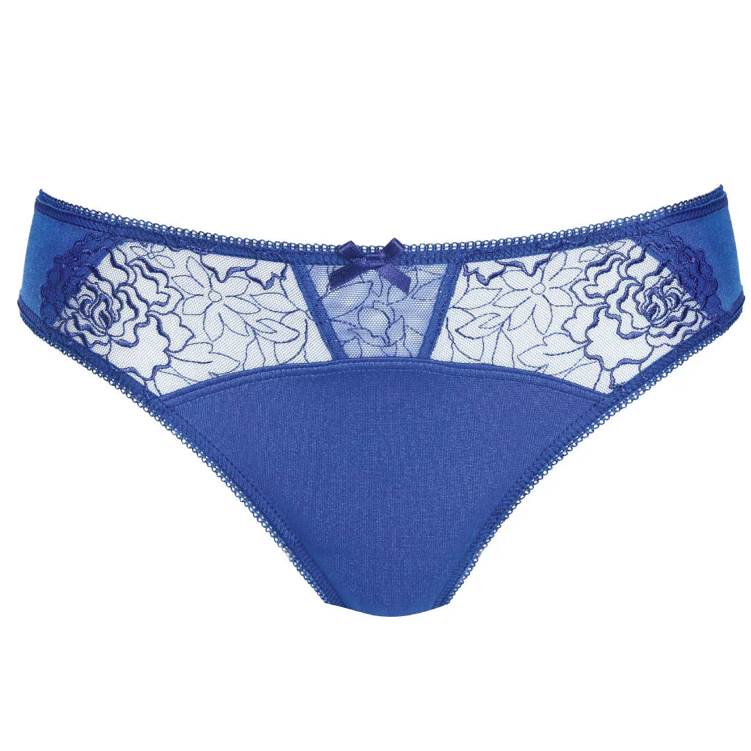 Semi Sheer Thong Panty Pamela Sapphire - STREET STYLE