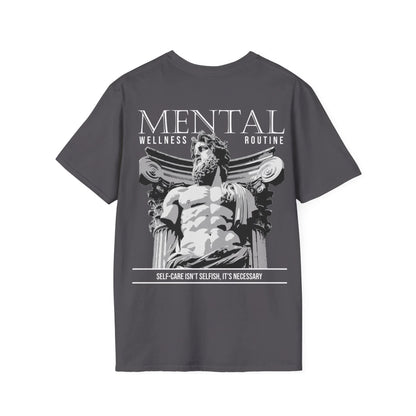 Mental Wellness Routine - Streetwear - Gods Way - Unisex T-Shirt - Back Print - STREET STYLE