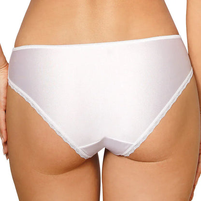 Bridal Soft Sheer Lace Bikini Panty Anuk White - STREET STYLE