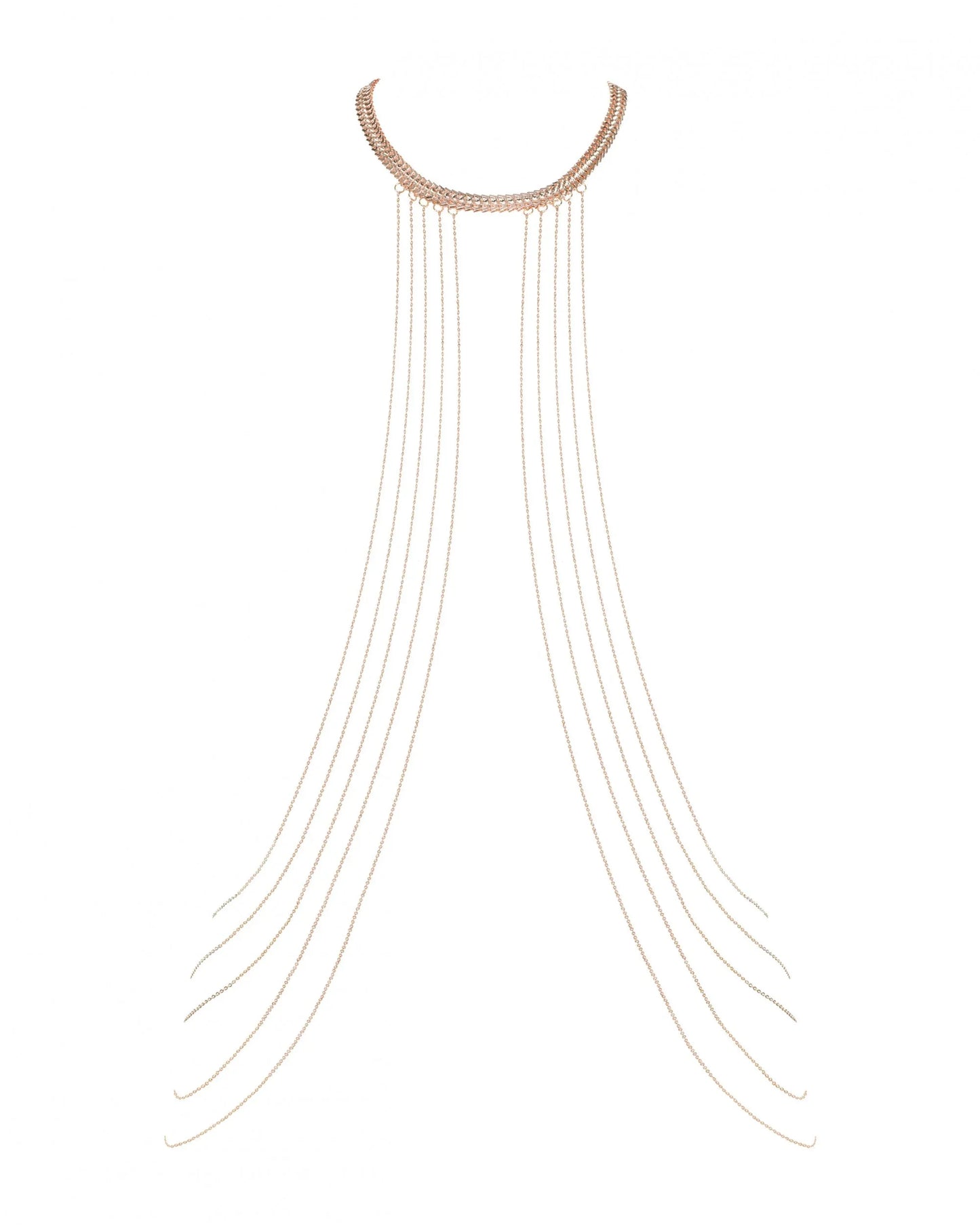 Gold Draped Body Chain Obsessive Bijou - STREET STYLE