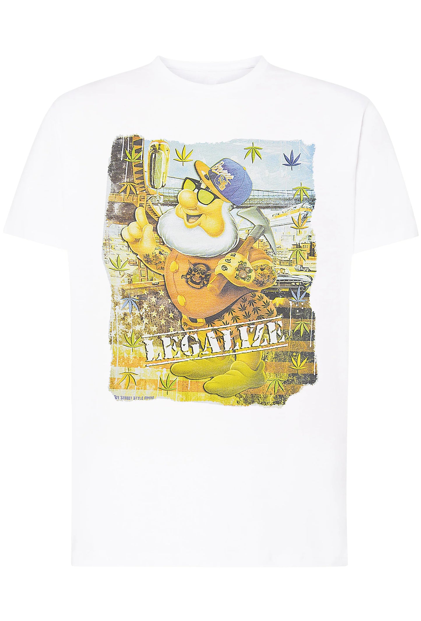 Legalizè Tattoo Cartoon Fumetti 2053 T-shirt Urban Men Uomo 100% Cotone Pettinato JK - STREET STYLE