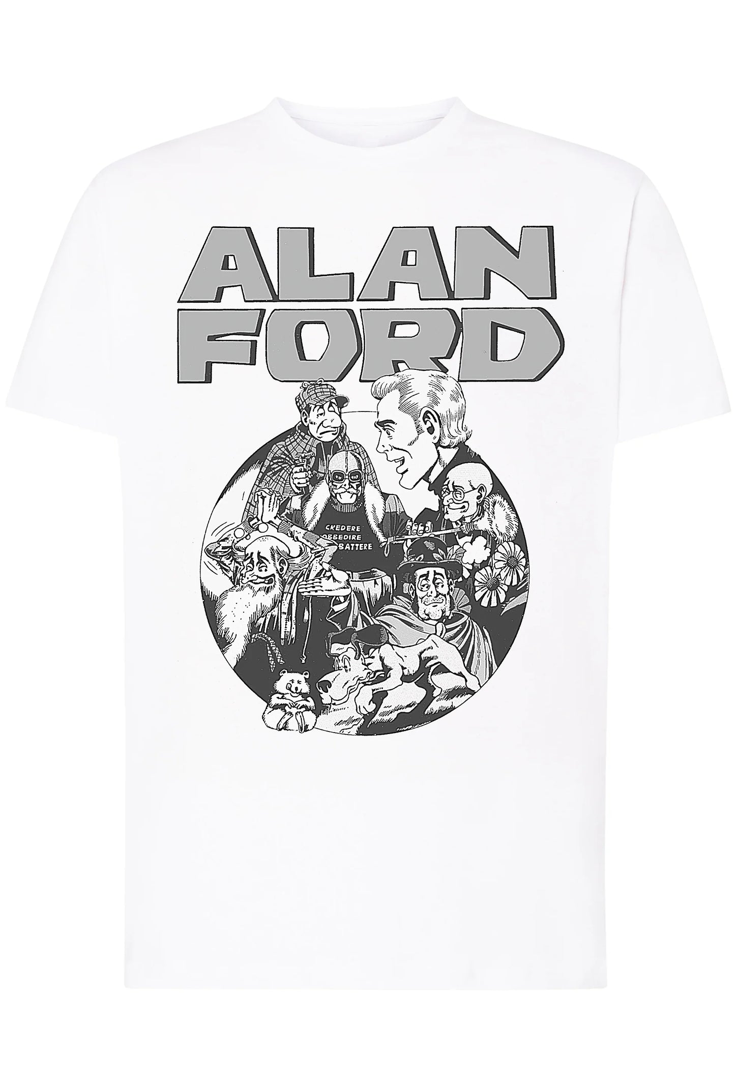 Alan Ford Cartoon Fumetti 2056 T-shirt Urban Men Uomo 100% Cotone Pettinato JK - STREET STYLE