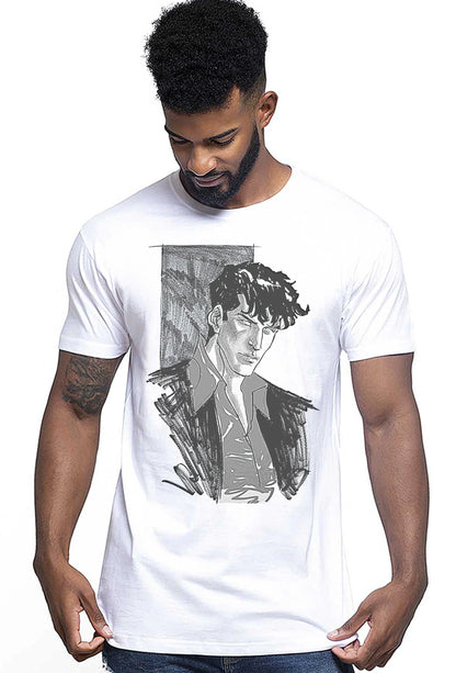Dylan Dog Film Cartoon Fumetti 2058 T-shirt Urban Men Uomo 100% Cotone Pettinato JK - STREET STYLE