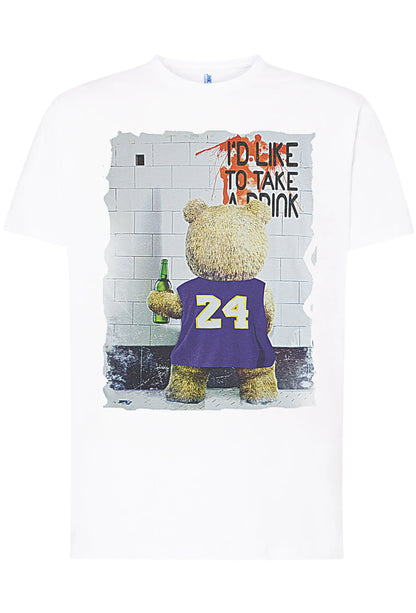 TeddyBear I'd Like to Take 2 Film Cartoon Fumetti 2064-1 T-shirt Urban Men Uomo 100% Cotone Pettinato JK - STREET STYLE