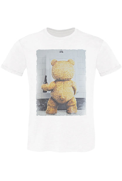 TeddyBear Beer Cartoon Fumetti 2064 T-shirt Urban Men Uomo 100% Cotone Pettinato JK - STREET STYLE