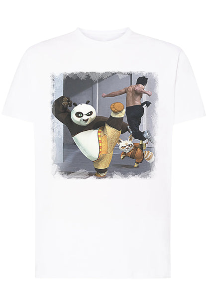 kung Fu Pand Film Cartoon Fumetti 2099 T-shirt Urban Men Uomo 100% Cotone Pettinato JK - STREET STYLE