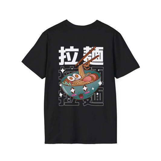 Ramen - Kawaii Character - Unisex T-Shirt - Back Print - STREET STYLE