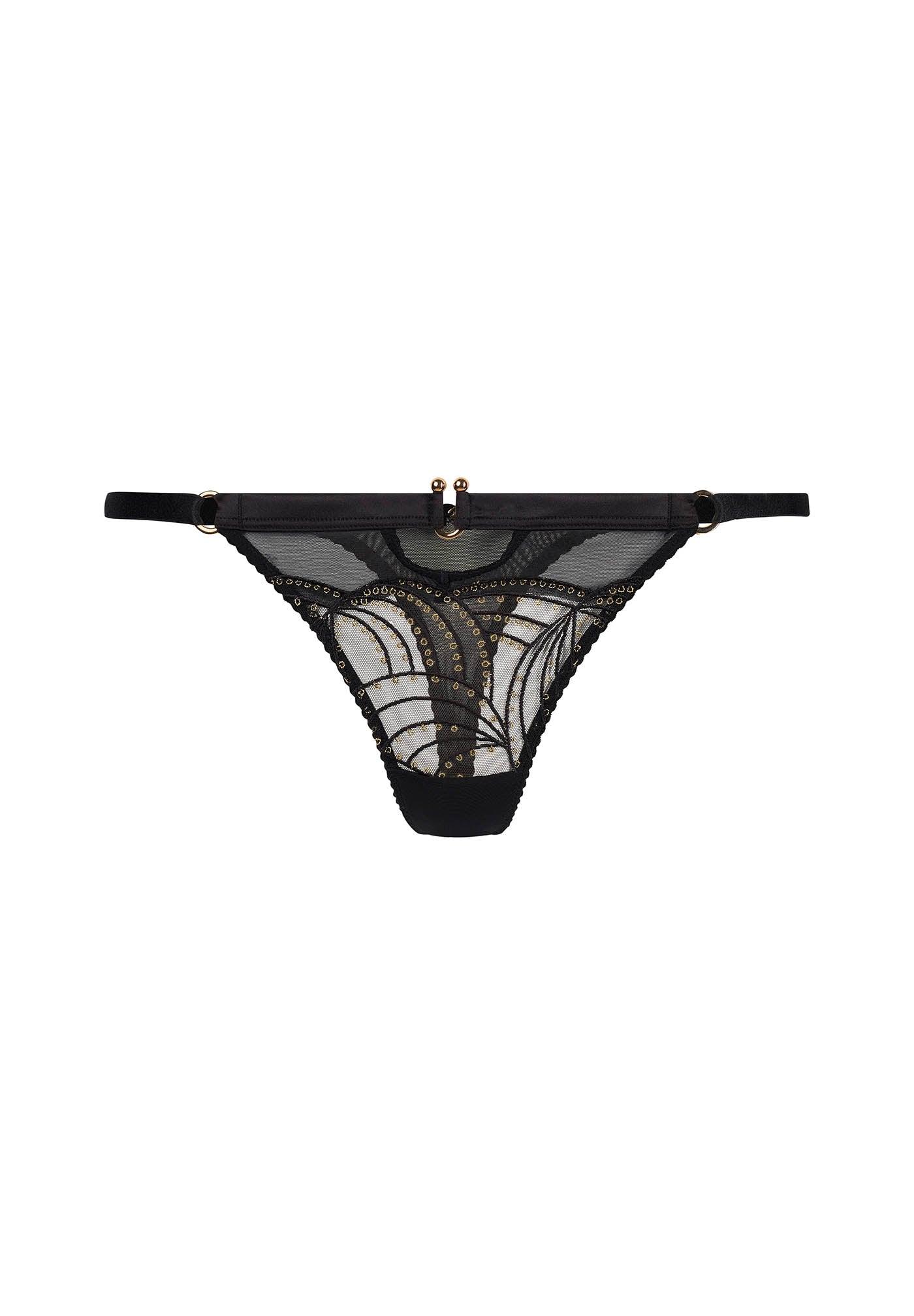 Gossard Viva Sheer Thong Panty Black - STREET STYLE