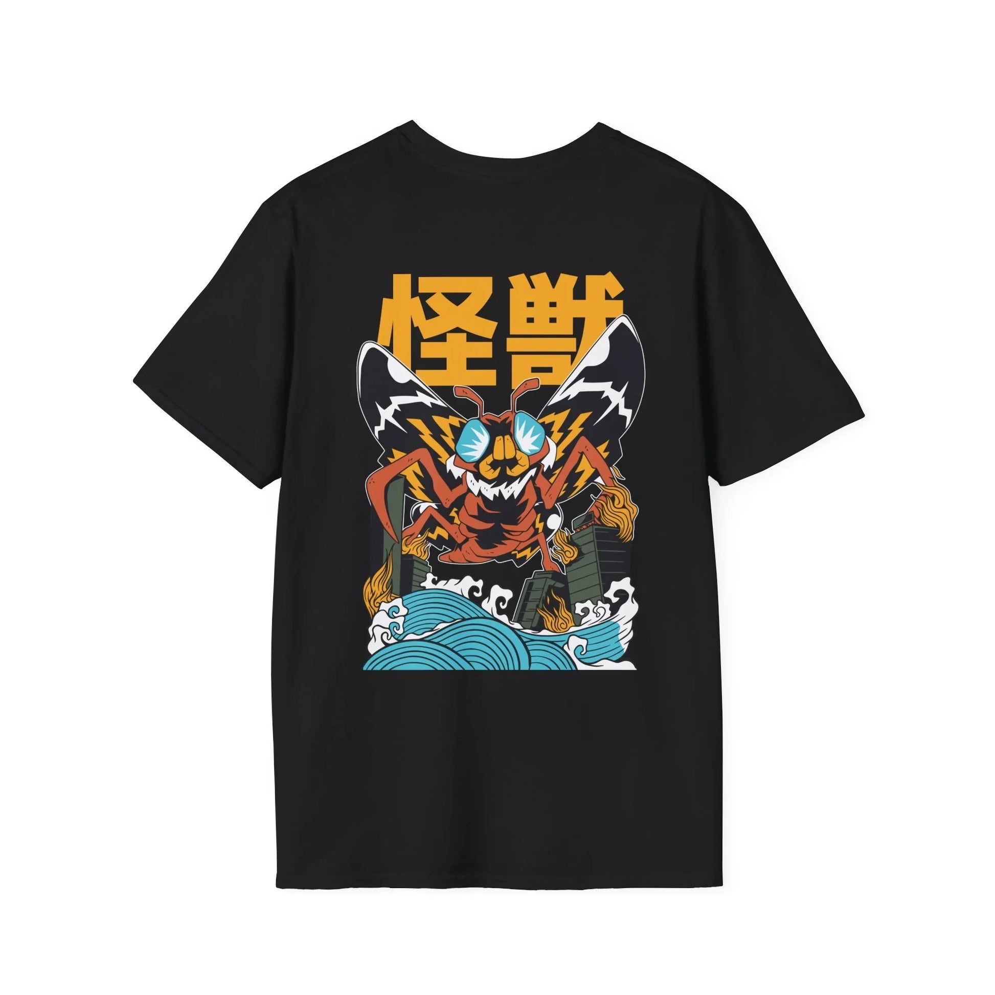 Moth - Kaiju Monster - Unisex T-Shirt - Back Print - STREET STYLE