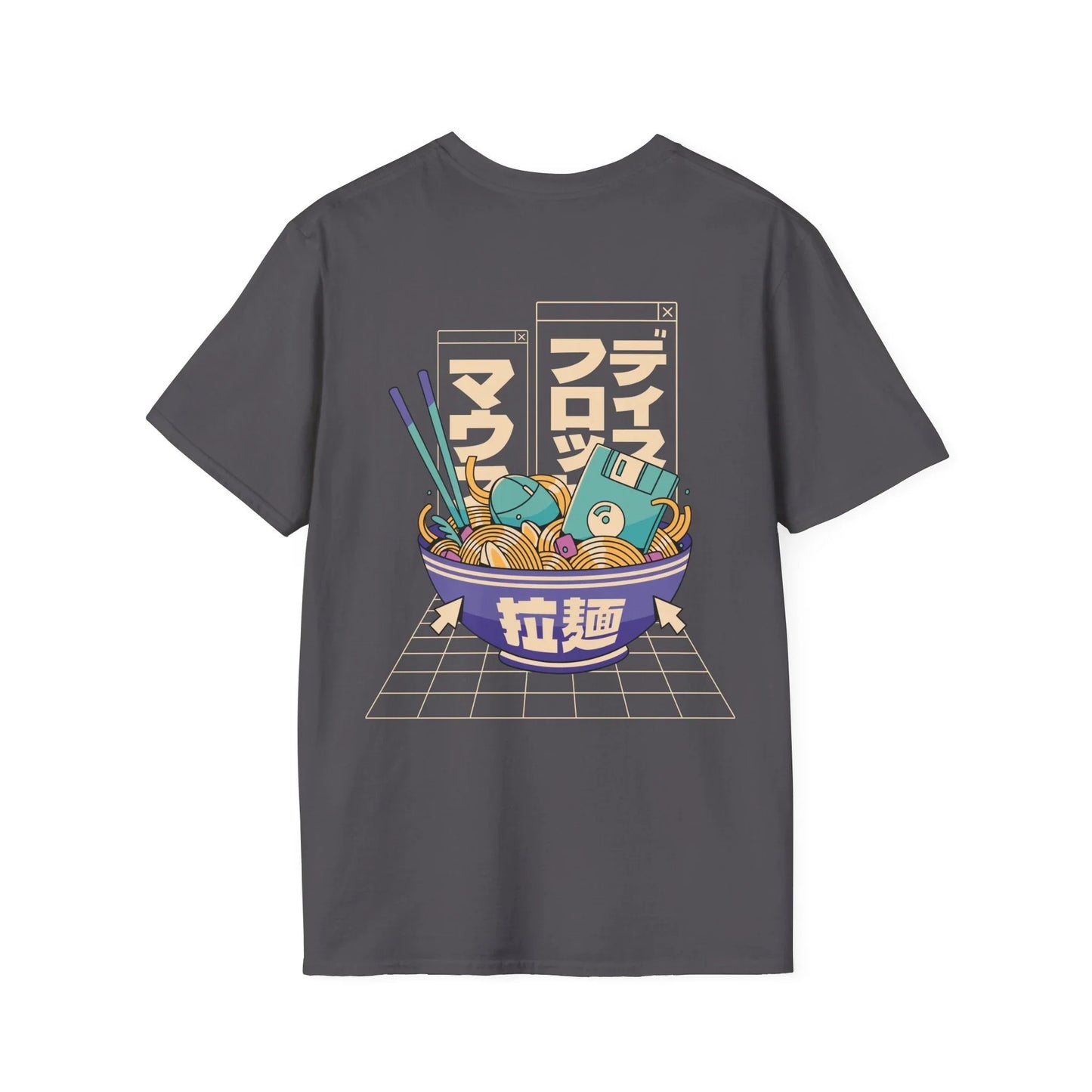 Tech Ramen - Anime World - Unisex T-Shirt - Back Print - STREET STYLE