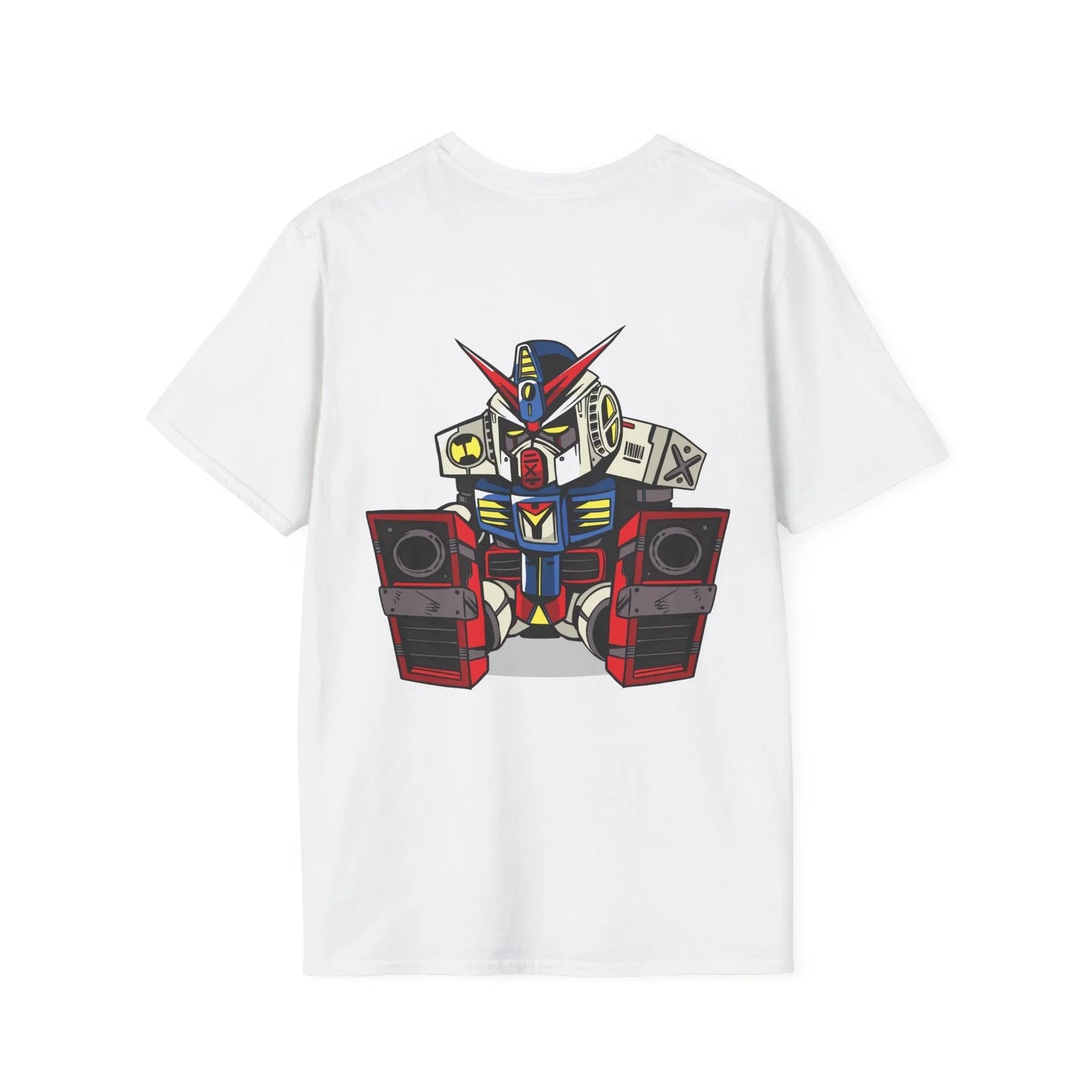 Sleepy Robot - Anime World - Unisex T-Shirt - Back Print - STREET STYLE