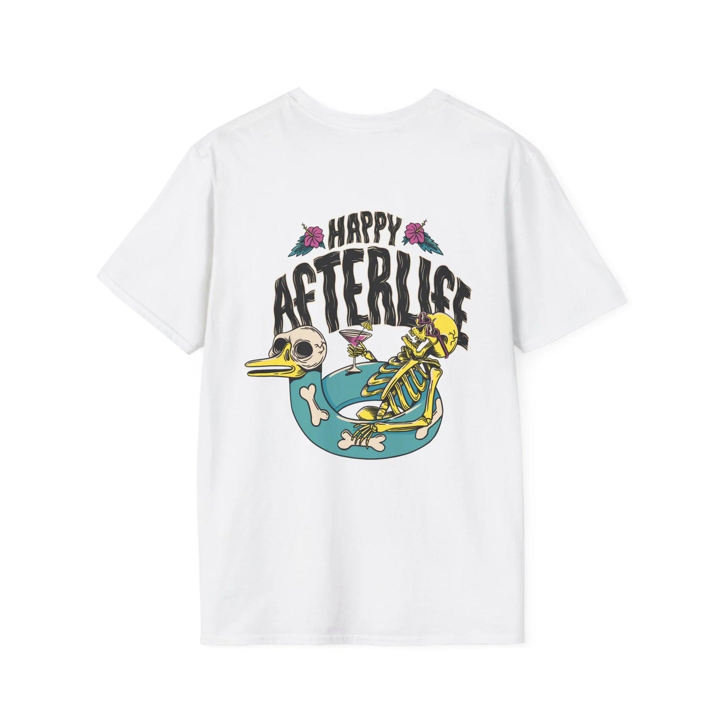 Happy Afterlife - Summer Skulls - Unisex T-Shirt - Back Print - STREET STYLE