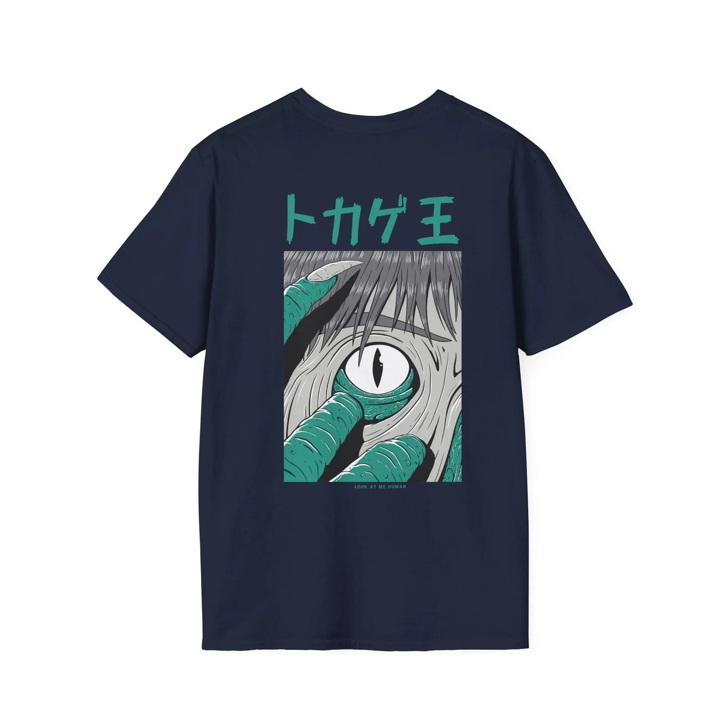 Look at me Human - Japanese Horror - Unisex T-Shirt - Back Print - STREET STYLE