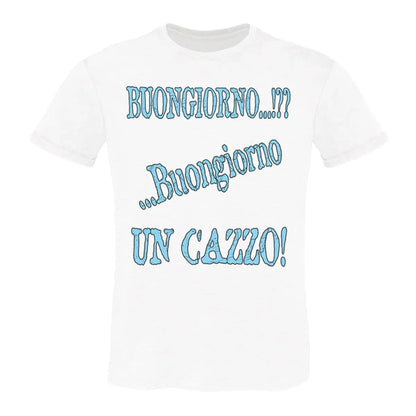 Buongiorno un cazzo 3066 Solo Parole T-shirt Urban Men Uomo 100% Cotone Pettinato JK - STREET STYLE