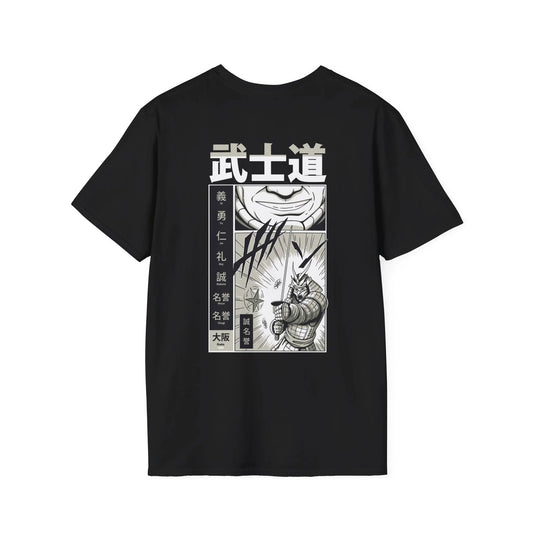 Ninja Attack - Samurai Manga - Unisex T-Shirt - Back Print - STREET STYLE