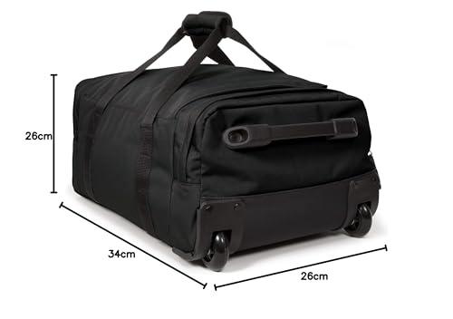 Eastpak Leatherface L + Duffel Bag, 86.5 x 36.5 x 38 cm, 104 L, Black, leatherface s+ - STREET STYLE