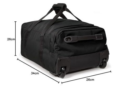 Eastpak Leatherface L + Duffel Bag, 86.5 x 36.5 x 38 cm, 104 L, Black, leatherface s+ - STREET STYLE