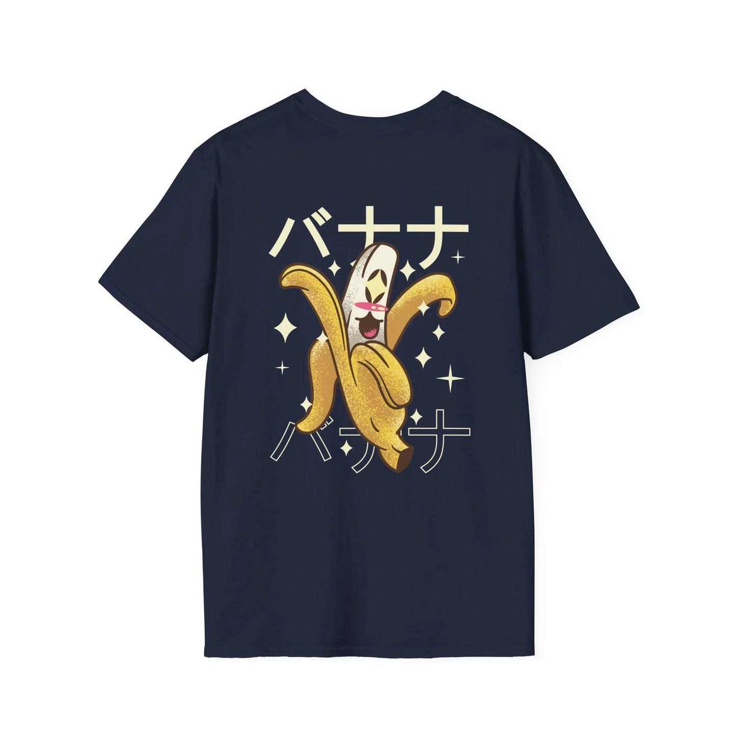 Banana - Kawaii Character - Unisex T-Shirt - Back Print - STREET STYLE